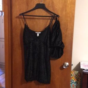 Lane Bryant Black Velvet Nightie 22/24 w/ panties